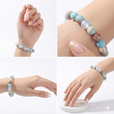 Pulsera radiante de cuarzo con cuentas – imagen 2