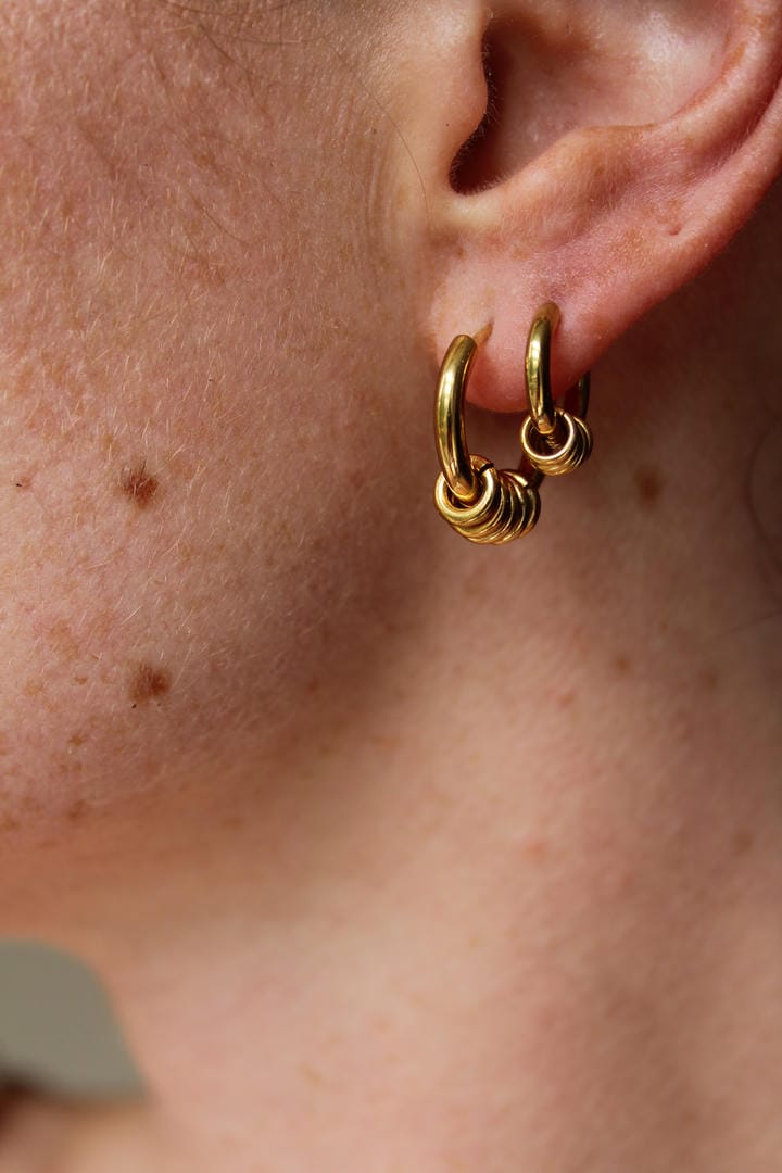 Pendientes aros apilables tipo anillo – imagen 7