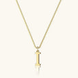 Collar vintage dorado con inicial – imagen 14