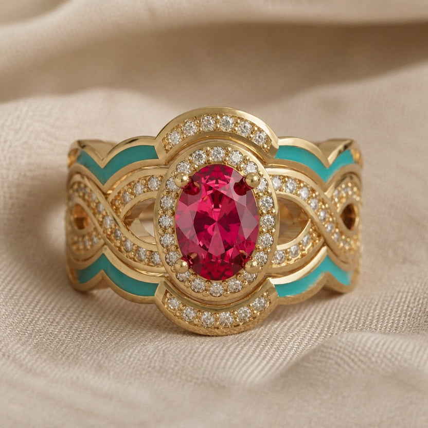 Anillo imperial de rubí protagonista