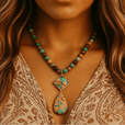 Collar de jaspe intenso con energía sanadora