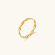 Anillo de oro vintage retorcido