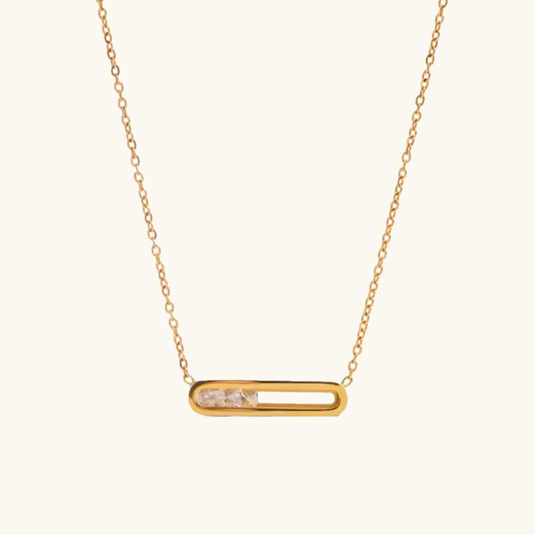 Colgante dorado escultural deslumbrante