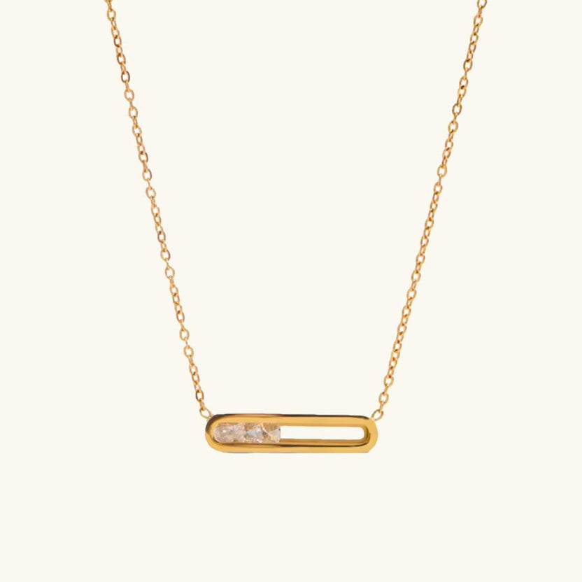 Colgante dorado escultural deslumbrante