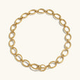 Collar de cadena dorada audaz y atemporal