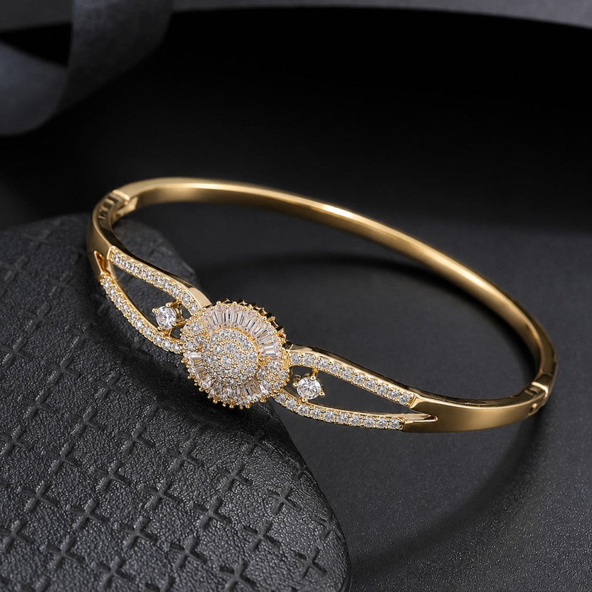 Pulsera clásica de circonita brillante