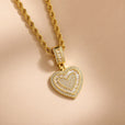 Collar con colgante de corazón y cadena