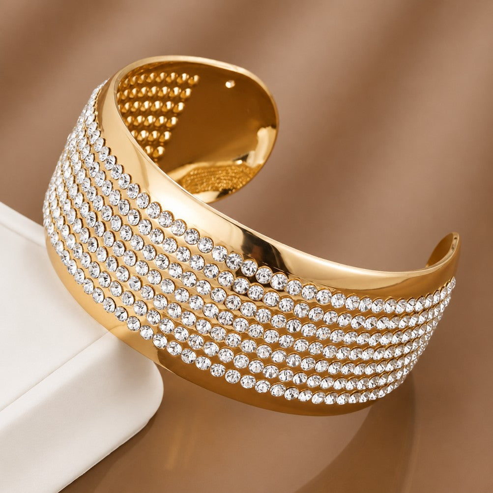 Pulsera de moda con circonita incrustada