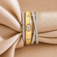 Anillo halo de circonita de lujo – imagen 2