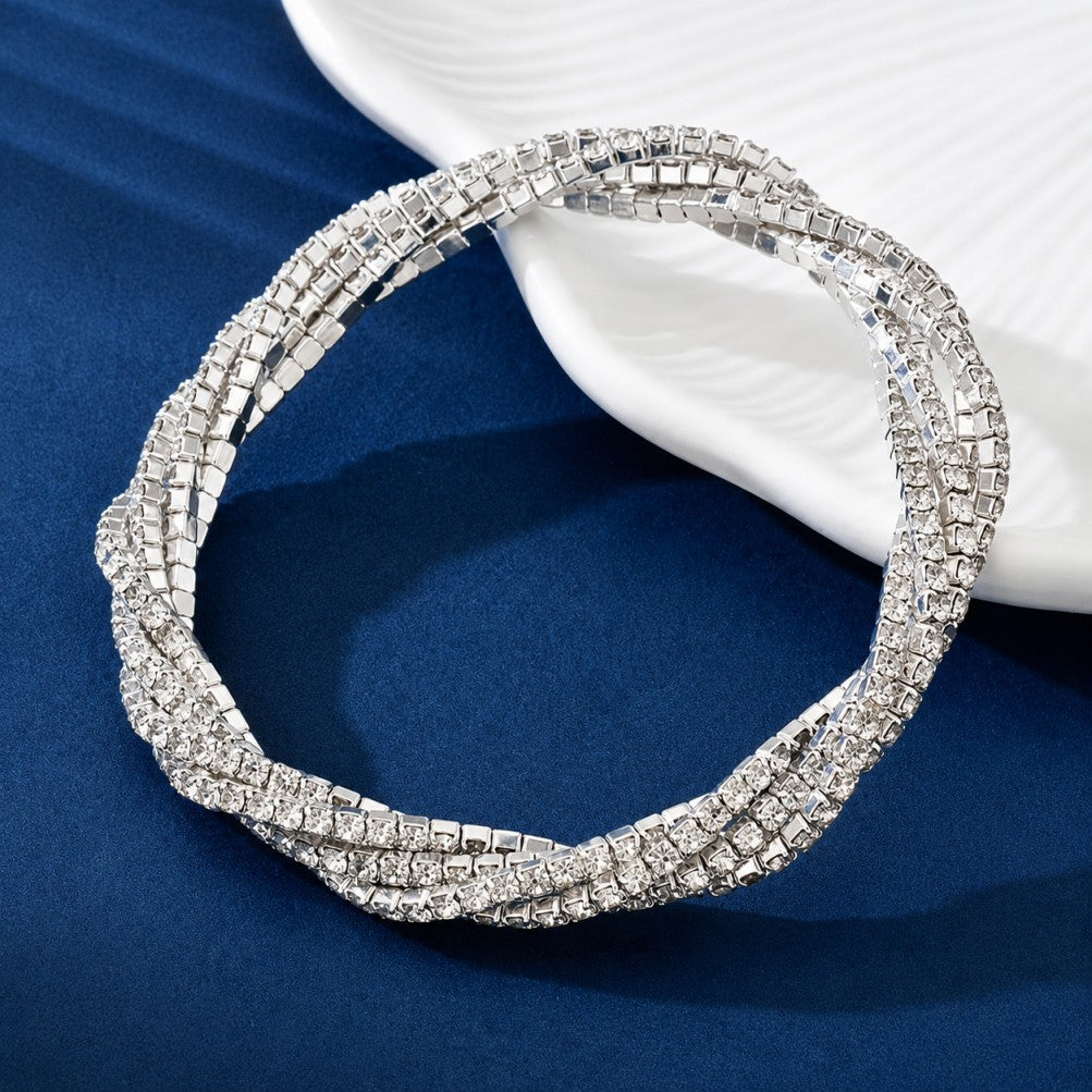 Pulsera envolvente elegante con brillo