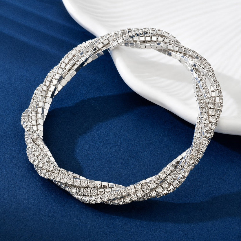 Pulsera envolvente elegante con brillo