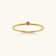 Anillo apilable con piedra preciosa – imagen 8