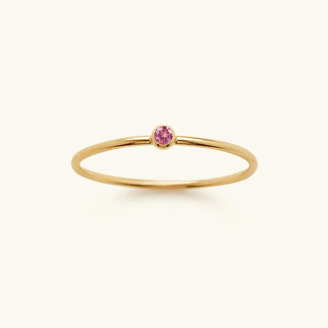 Anillo apilable con piedra preciosa – imagen 8