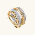 Anillo Calyra elegante de cristales apilados – imagen 2
