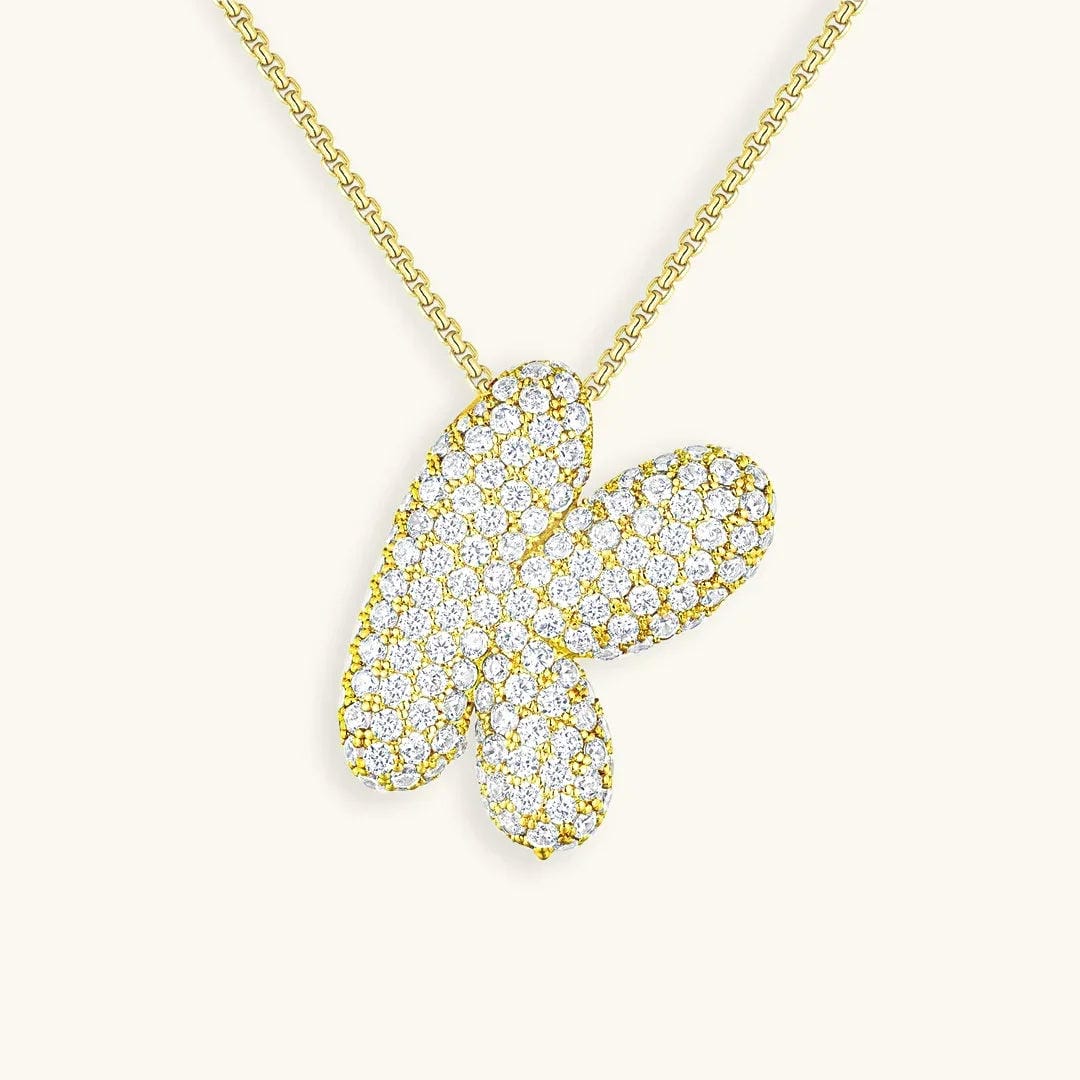 Collar con inicial Bubble de cristales – imagen 13