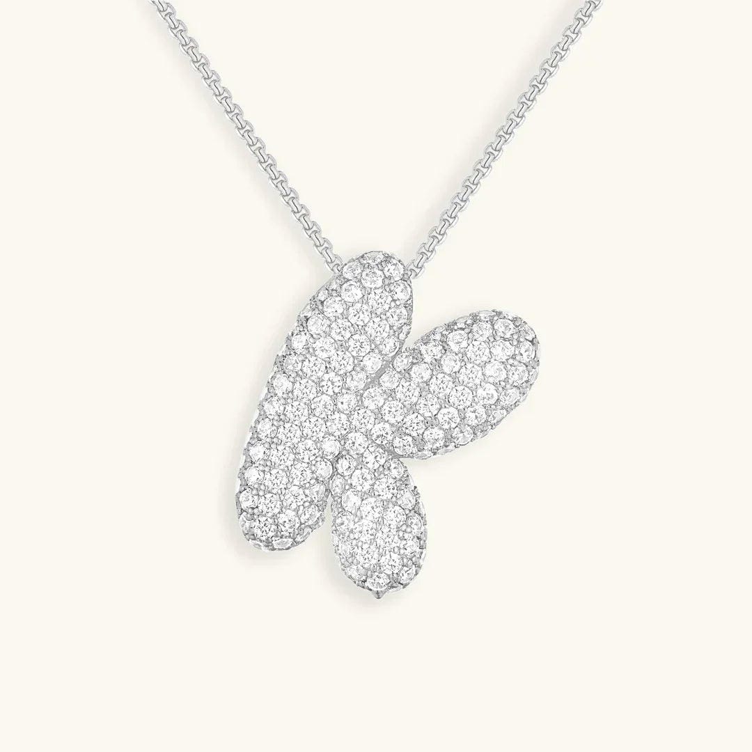Collar con inicial Bubble de cristales – imagen 42