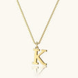Collar vintage dorado con inicial – imagen 16