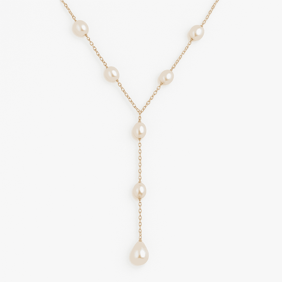 Collar con colgante de perla de estilo vintage – imagen 2