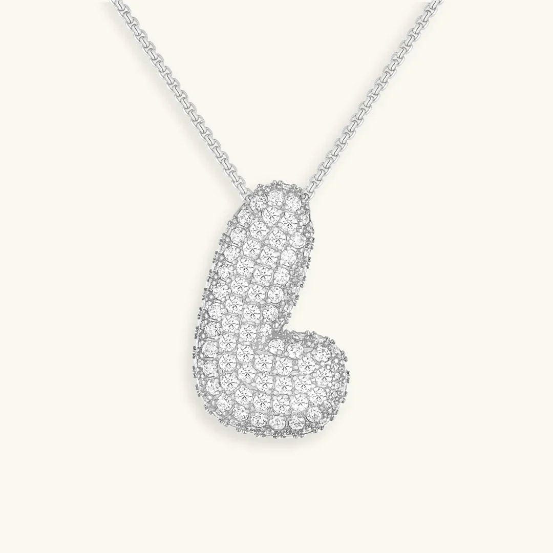 Collar con inicial Bubble de cristales – imagen 43