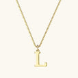 Collar vintage dorado con inicial – imagen 17