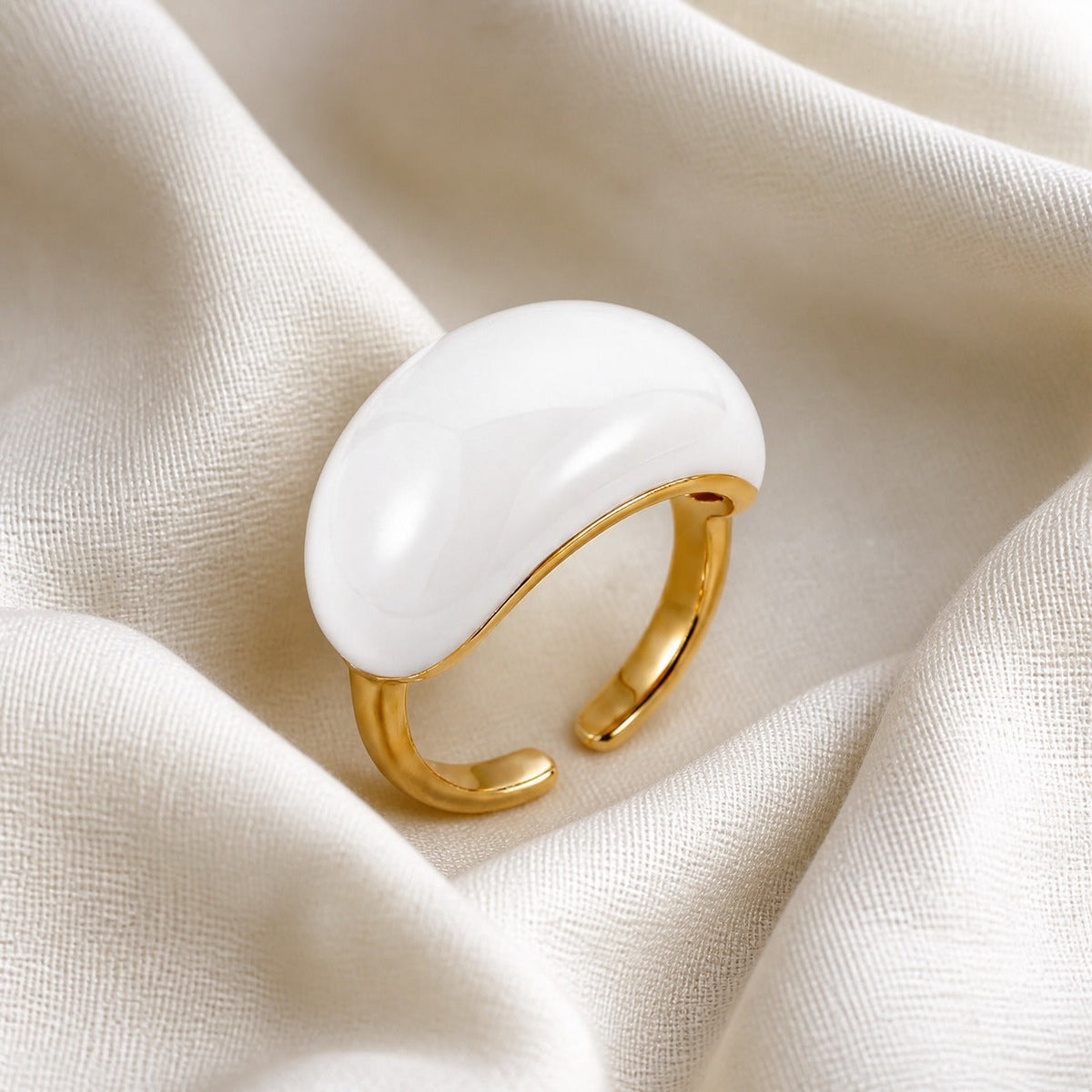 Anillo Lava Drop de acero inoxidable y esmalte – imagen 4