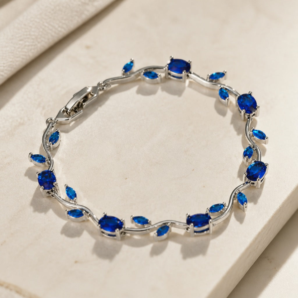 Pulsera de cristal con hojas – imagen 2