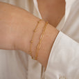 Pulsera delicada de doble capa