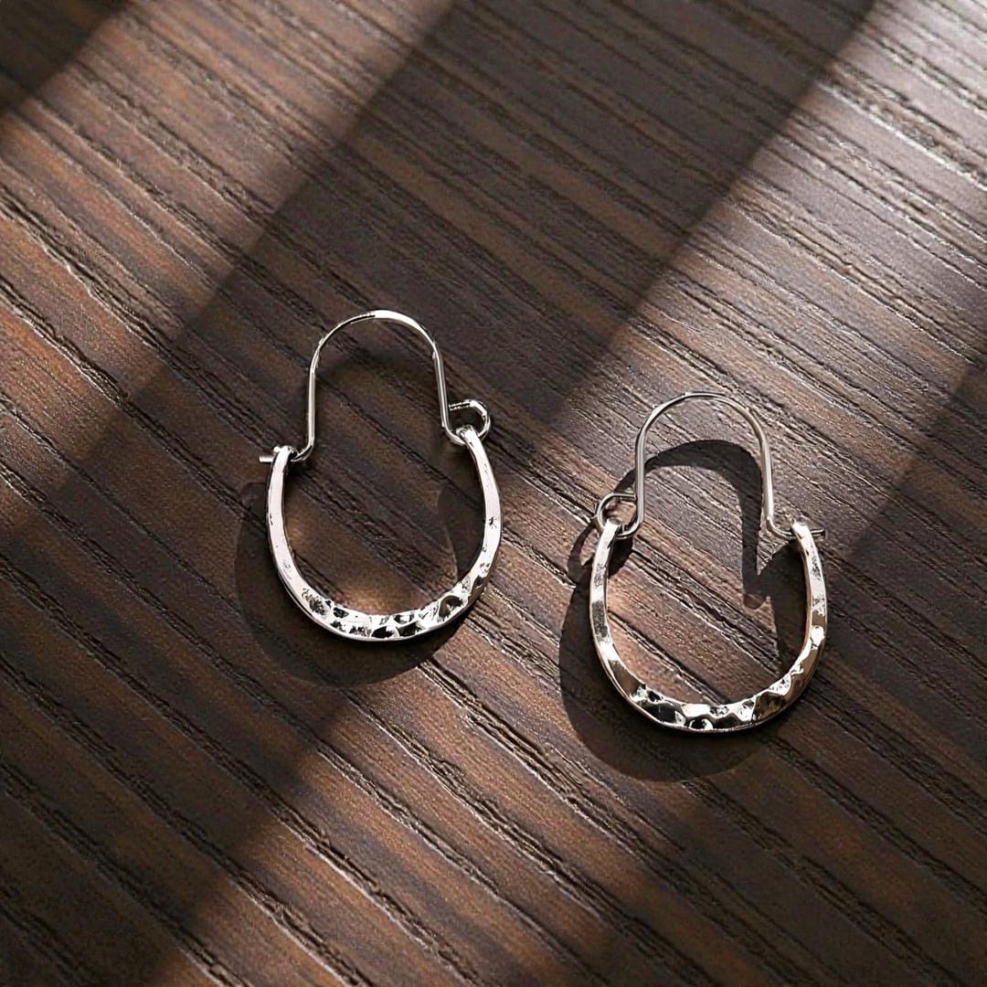 Pendientes aro lunar con halo – imagen 2