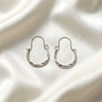 Pendientes aro lunar con halo