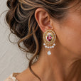 Pendientes de perla en gota luminosos