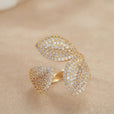 Anillo Luxe de trébol con circonita