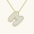 Collar con inicial Bubble de cristales – imagen 15