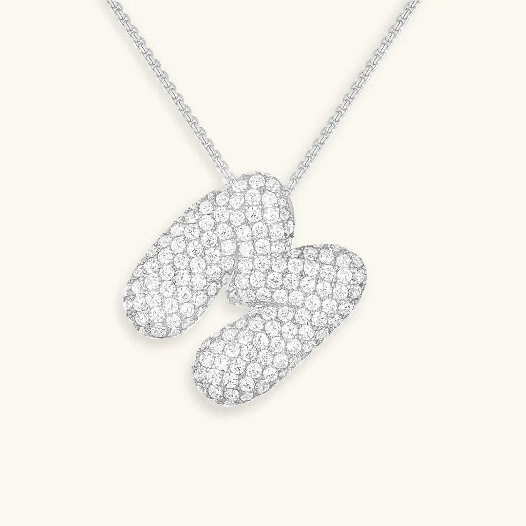 Collar con inicial Bubble de cristales – imagen 44