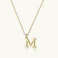 Collar vintage dorado con inicial – imagen 18