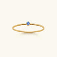 Anillo apilable con piedra preciosa – imagen 4