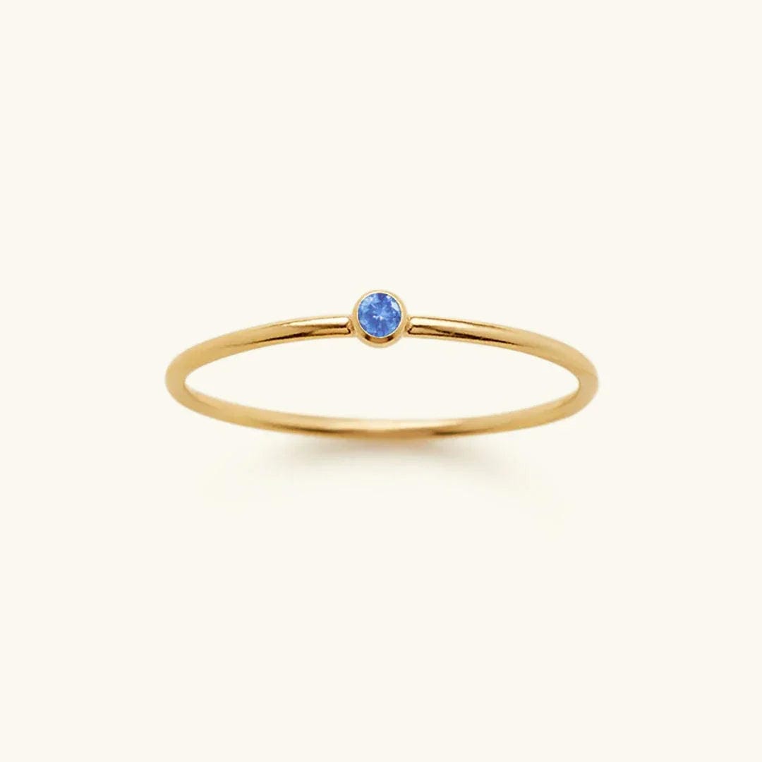 Anillo apilable con piedra preciosa – imagen 4