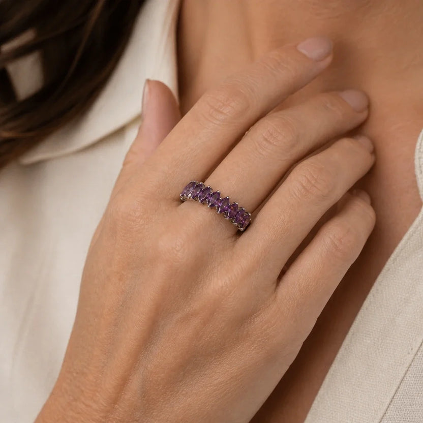 Anillo Eternidad de marquesa — Carmen, Lucía & Rocío
