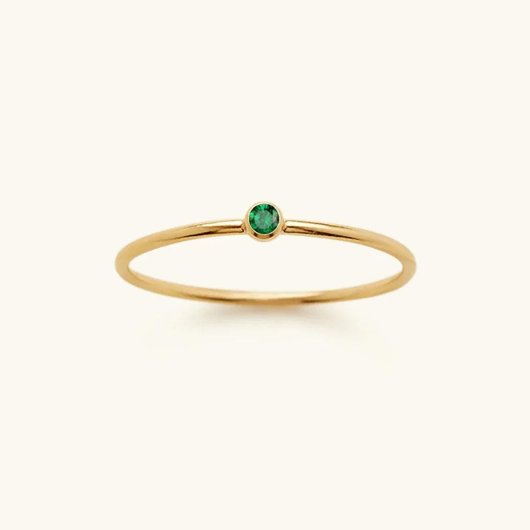 Anillo apilable con piedra preciosa – imagen 6
