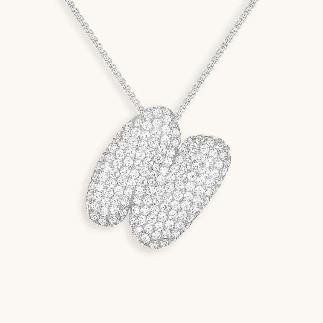 Collar con inicial Bubble de cristales – imagen 45