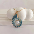 Collar Pearl Blue Shell