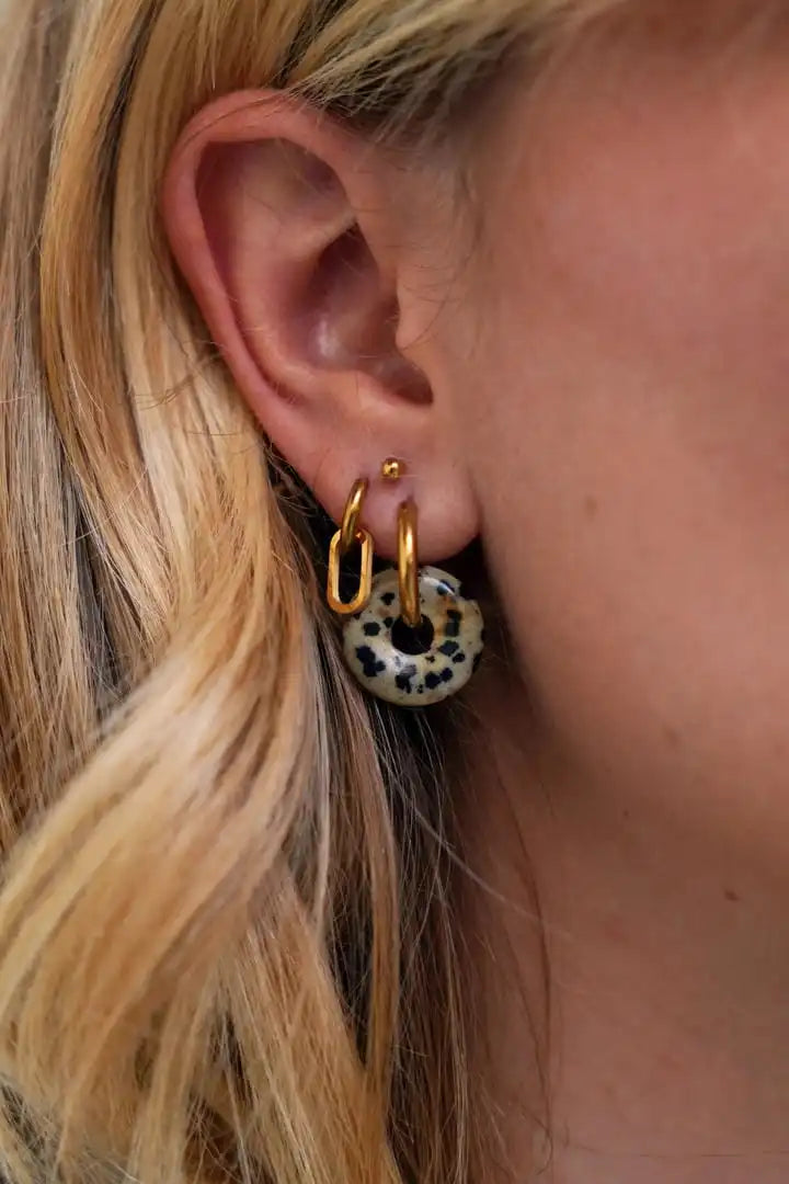 Pendientes colgantes ovalados radiantes – imagen 3