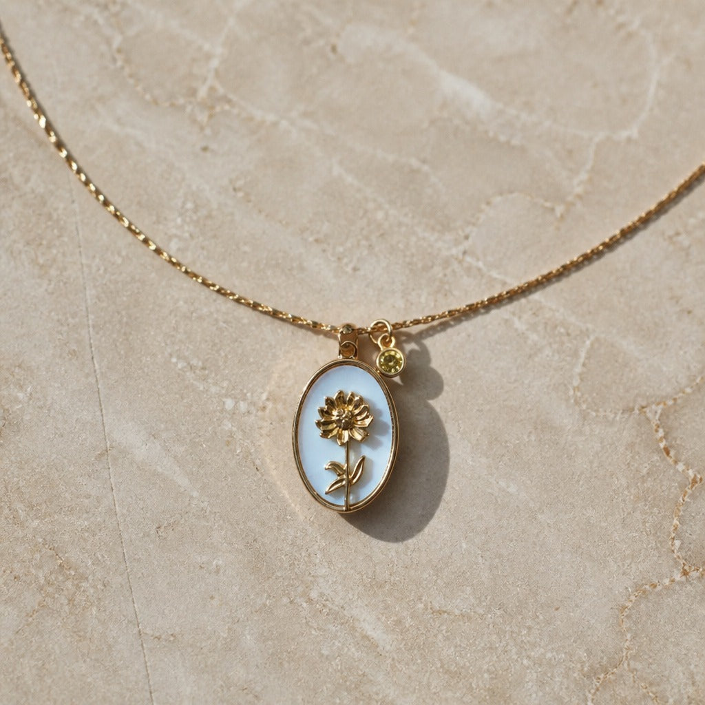 Colección de collares vintage con piedra de nacimiento – imagen 12