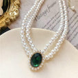 Set imperial de perlas y esmeralda – imagen 2