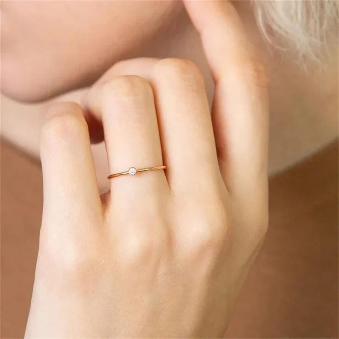 Anillo apilable con piedra preciosa – imagen 15