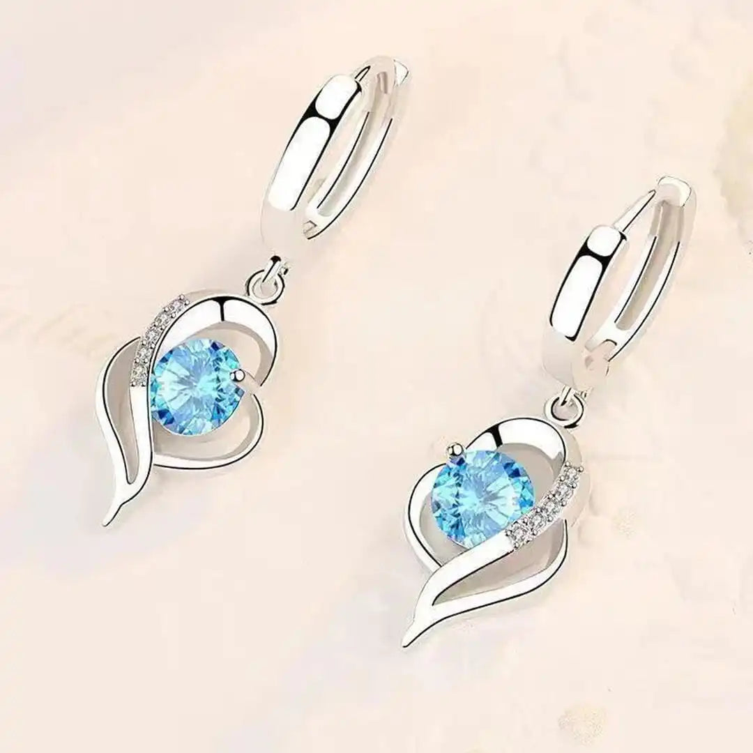 Pendientes de gota con corazón Eclipse – imagen 2