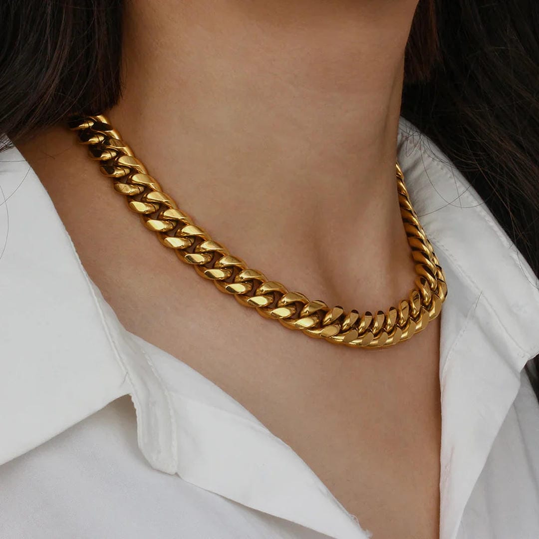 Diseño de collar de cadena audaz etéreo – imagen 6