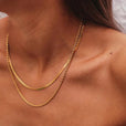Collar doble dorado de lujo – imagen 3