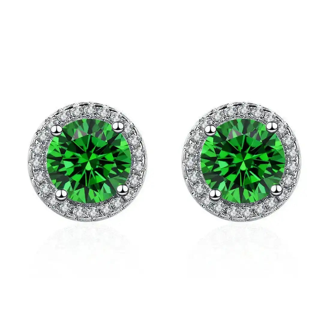 Pendientes de plata esmeralda – imagen 2