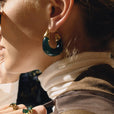 Pendientes voluminosos de esmalte Serene – imagen 5