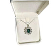 Collar vintage de cristal esmeralda – imagen 2